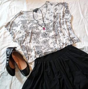 Forever 21+ Floral Crop Tee